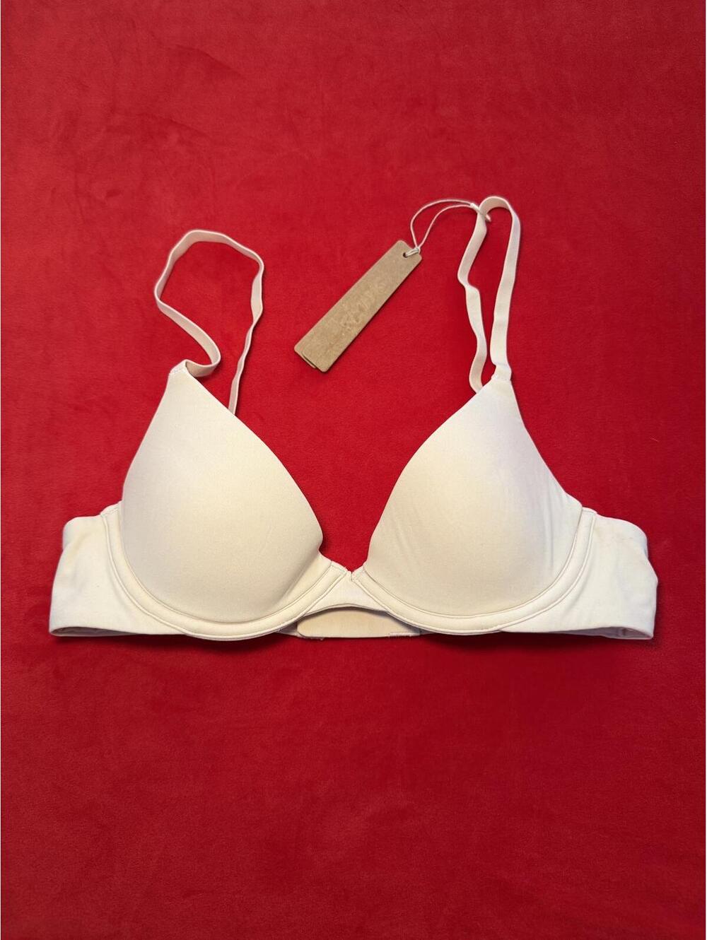 Skims Fits Everybody Scoop Plunge Bra Color Sand Size 34C